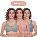 Full Coverage Non Padded Bra Pack of 3